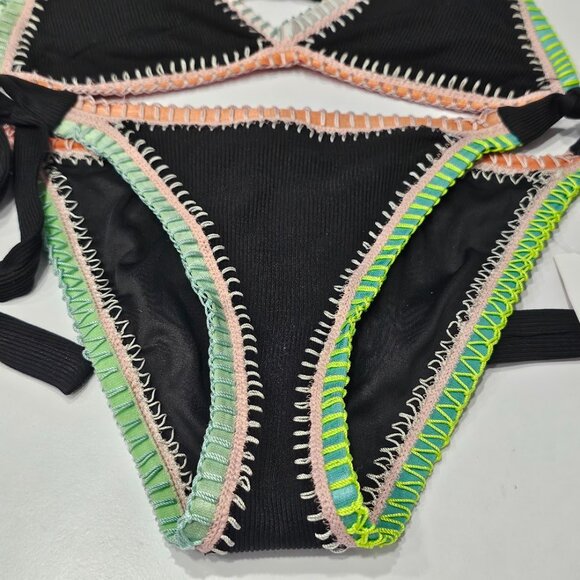 Platinum Inspired by Solange Ferrarini Crochet Trim Bikini Set - Picture 6 of 7